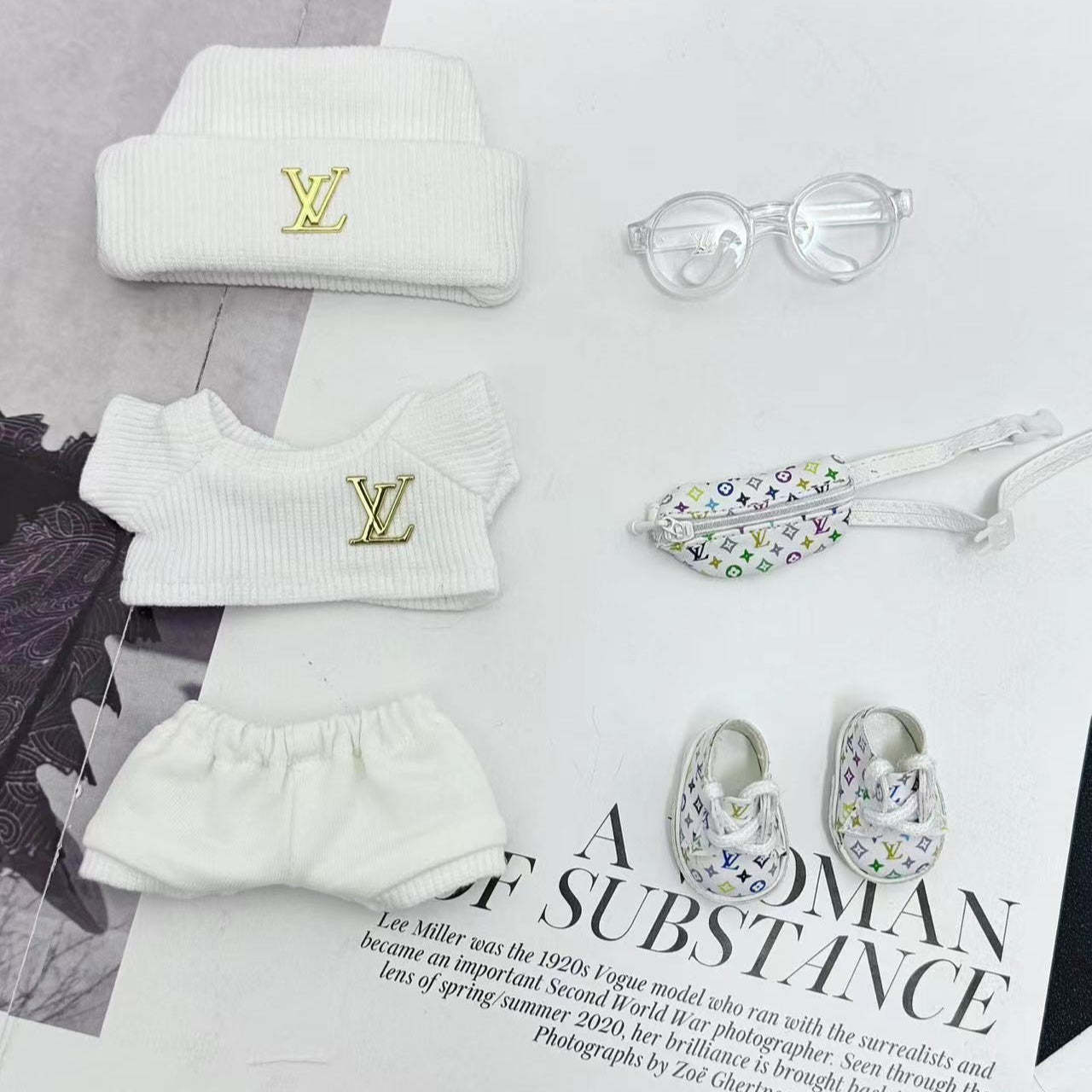 Luxury-Inspired Labubu Outfit Set